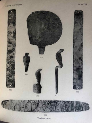 Byblos et l'Egypte. 4 campagnes de fouilles à Gebeil 1921-1922-1923-1924. Tome I: Texte. Tome II: Atlas (complete set)[newline]M1134b-30.jpg