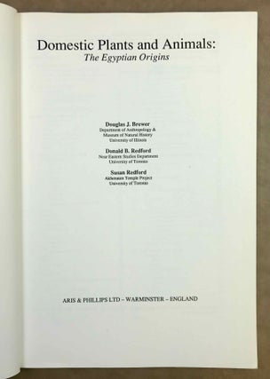 Domestic plants and animals. The Egyptian origins.