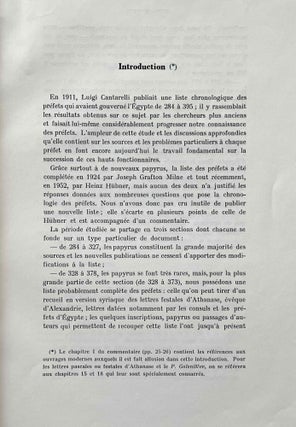 Chronologie des préfets d'Egypte de 284 à 395)
