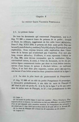 Chronologie des préfets d'Egypte de 284 à 395)