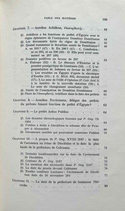 Chronologie des préfets d'Egypte de 284 à 395)