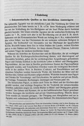 Kirchliche Amtsträger im spätantiken Ägypten. Nach den Aussagen der griechischen und koptischen Papyri und Ostraka.yp