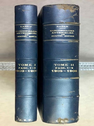 Item #M11396 Sarcophages ant&eacute;rieurs au Nouvel Empire. Tomes I & II (complete set) (Catalogue...[newline]M11396-00.jpeg