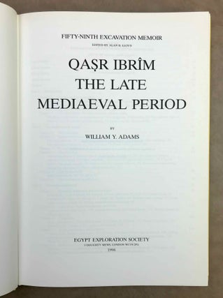 Qasr Ibrîm. The late mediaeval period.