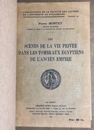 Les scènes de la vie privée à l'ancien empire