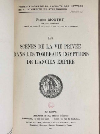 Les scènes de la vie privée à l'ancien empire