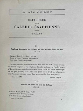Catalogue du musée Guimet. stèles, bas-reliefs, monuments divers. Tome I:Texte. Tome II: Planches (complete set)[newline]M1149b-05.jpeg