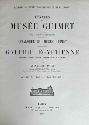 Catalogue du musée Guimet. stèles, bas-reliefs, monuments divers. Tome I:Texte. Tome II: Planches (complete set)[newline]M1149b-10.jpeg