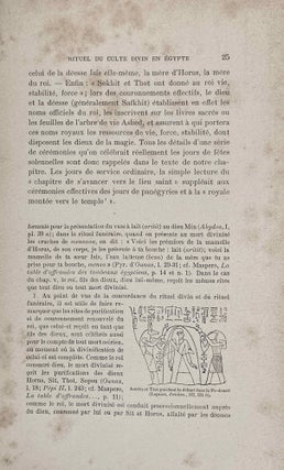 Le rituel du culte divin journalier en Egypte. D'après les papyrus de Berlin et les textes du temple de Séti Ier à Abydos.