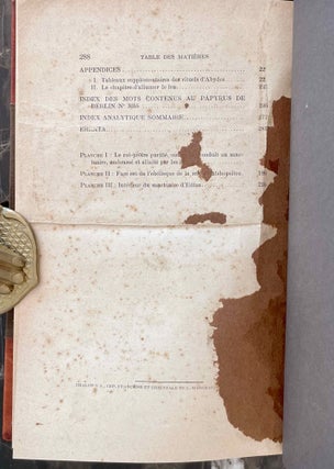 Le rituel du culte divin journalier en Egypte. D'après les papyrus de Berlin et les textes du temple de Séti Ier à Abydos.