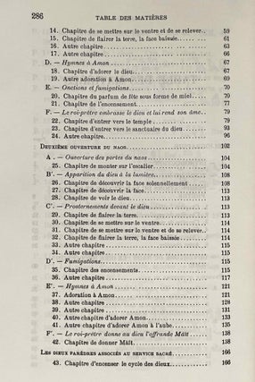 Le rituel du culte divin journalier en Egypte. D'après les papyrus de Berlin et les textes du temple de Séti Ier à Abydos.