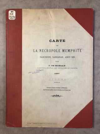 Item #M1154a Carte de la nécropole memphite. Dahchour, Sakkarah, Abou-Sir. MORGAN Jacques, de[newline]M1154a.jpg