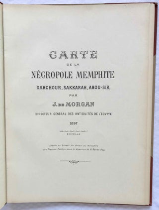 Carte de la nécropole memphite. Dahchour, Sakkarah, Abou-Sir.[newline]M1154b-01.jpg