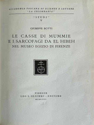 Le casse di mummie e i sarcofagi da El Hibeh nel Museo egizio di Firenze
