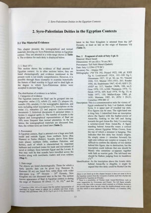 Syro-Palestinian deities in New Kingdom Egypt. The hermeneutics of their existence.