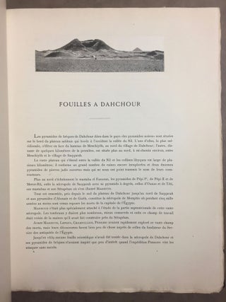 Fouilles à Dahchour (mars-juin 1894) + Fouilles à Dahchour (1894-1895) (complete set)