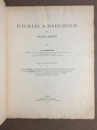 Fouilles à Dahchour (mars-juin 1894) + Fouilles à Dahchour (1894-1895) (complete set)[newline]M1160-067.jpg