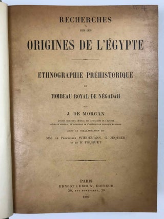 Recherches sur les origines de l'Egypte. Tome II: Ethnographie pr&eacute;historique et tombeau royal de Negadah[newline]M1163b-03.jpeg
