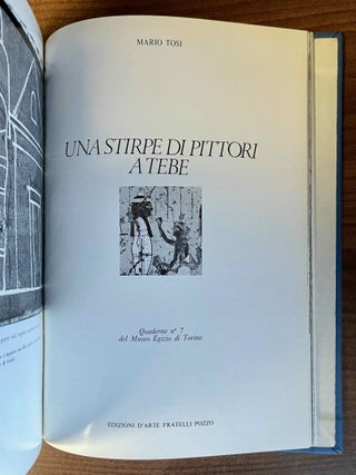 Quaderni di Torino 1-7. Vol. 1: La satira nell' antico Egitto (S. Curto). Vol. 2: Le pitture murali della chiesa di Sonki nel Sudan. La Nubia cristiana (S. Donadoni - S. Curto). Vol. 3: L'arte militare presso gli antichi egizi (S. Curto). Vol. 4: La Capella di Maia (M. Tosi). Vol. 5: Medicina e medici nell'antico Egitto (S. Curto). Vol. 6: Il tempio di Ellesija (S. Curto). Vol. 7: Una stirpe di pittori a Tebe (M. Tosi).[newline]M11645-07.jpeg