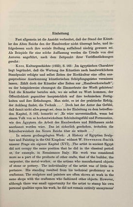 Die gesellschaftliche Stellung der ägyptischen Künstler im Alten Reich