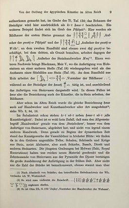 Die gesellschaftliche Stellung der ägyptischen Künstler im Alten Reich