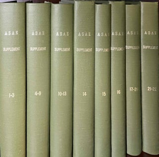 Item #M11737 ASAE supplements 1-22. Vol. 1: La trompette dans l’Egypte ancienne (Hickmann,...