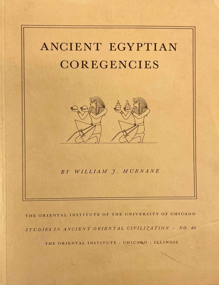 Item #M1175f Ancient Egyptian coregencies. MURNANE William.[newline]M1175f-00.jpeg