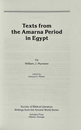 Texts from the Amarna period in Egypt