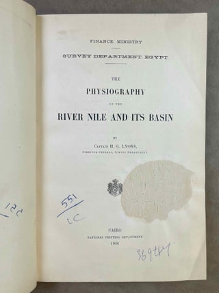 The physiography of the river Nile and its basin