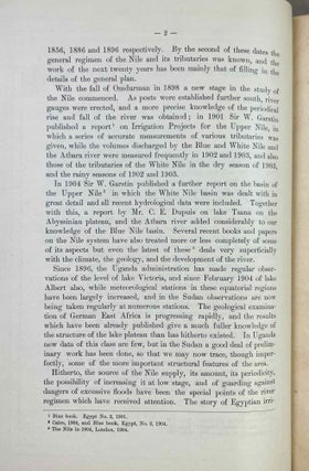 The physiography of the river Nile and its basin