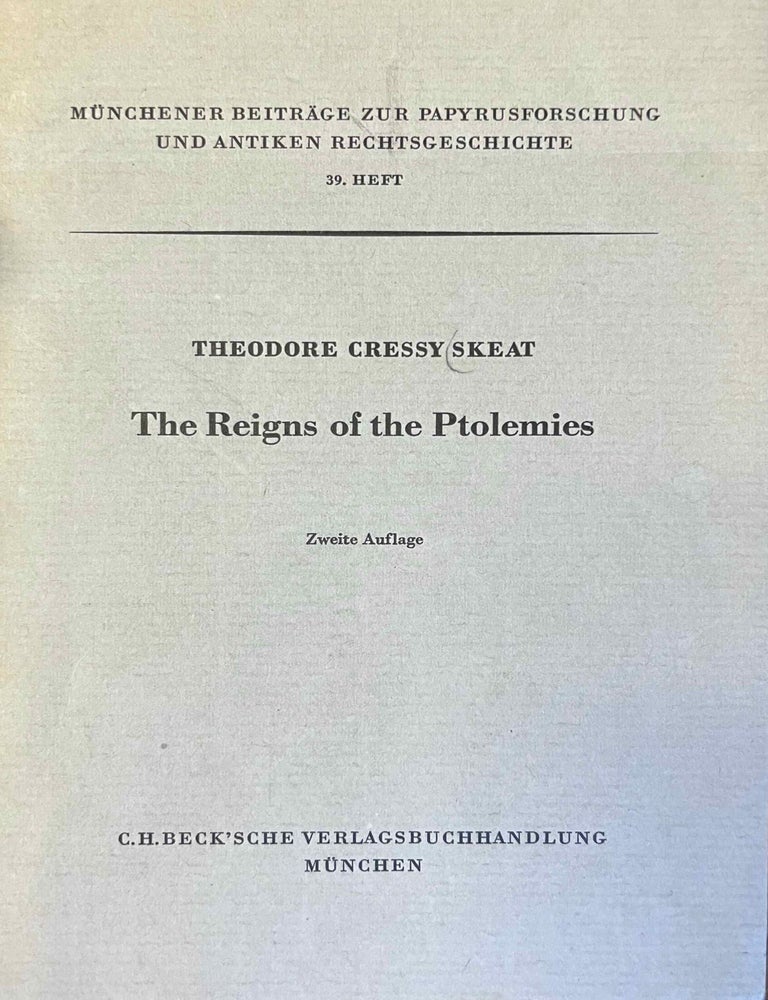 Item #M11794 The Reigns of the Ptolemies. SKEAT Theodore Cressy.[newline]M11794-00.jpeg
