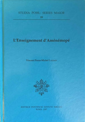 Item #M11810 L'enseignement d'Aménémopé. LAISNEY Vincent Pierre-Michel