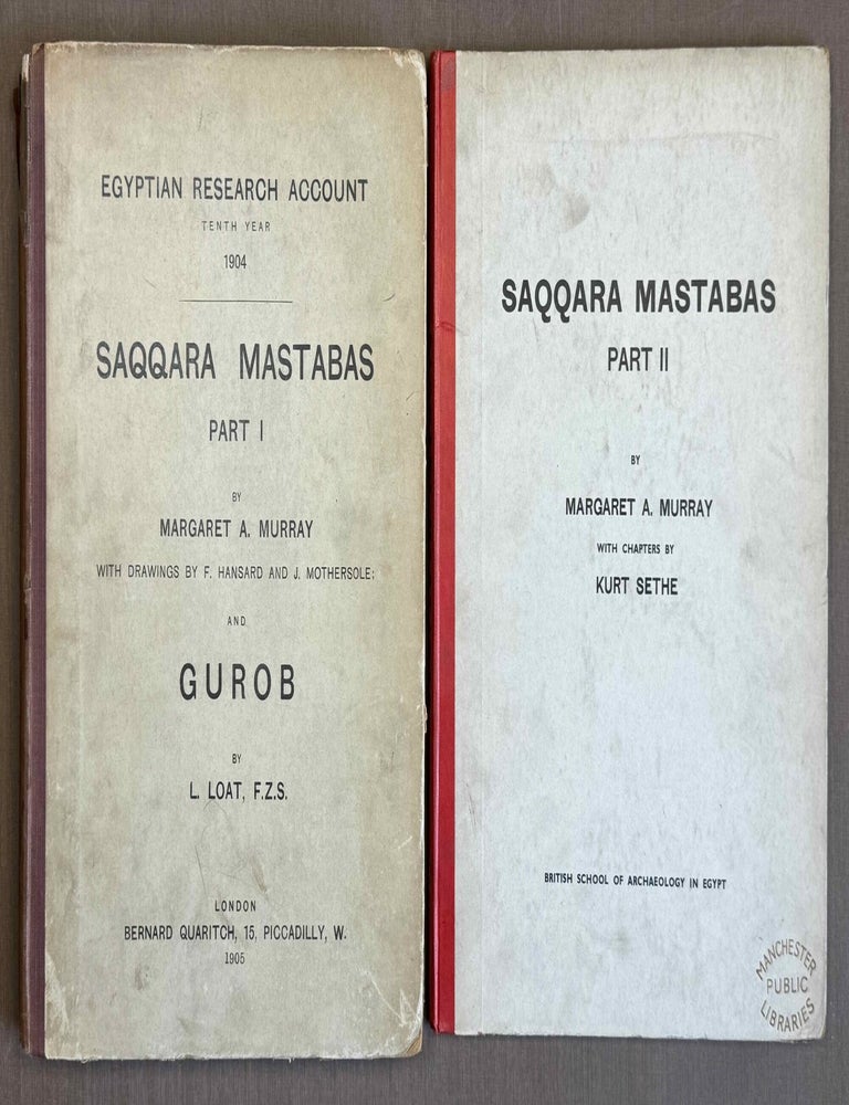 Item #M1181e Saqqara mastabas. Part I. And Gurob. Part II. (complete set). MURRAY Margaret Alice.[newline]M1181e-00.jpeg