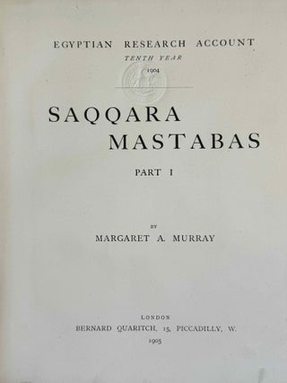 Saqqara mastabas. Part I. And Gurob. Part II. (complete set)[newline]M1181e-03.jpeg