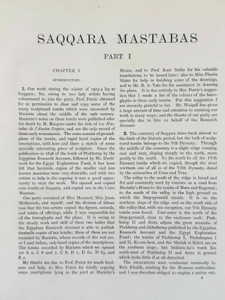 Saqqara mastabas. Part I. And Gurob. Part II. (complete set)[newline]M1181e-06.jpeg