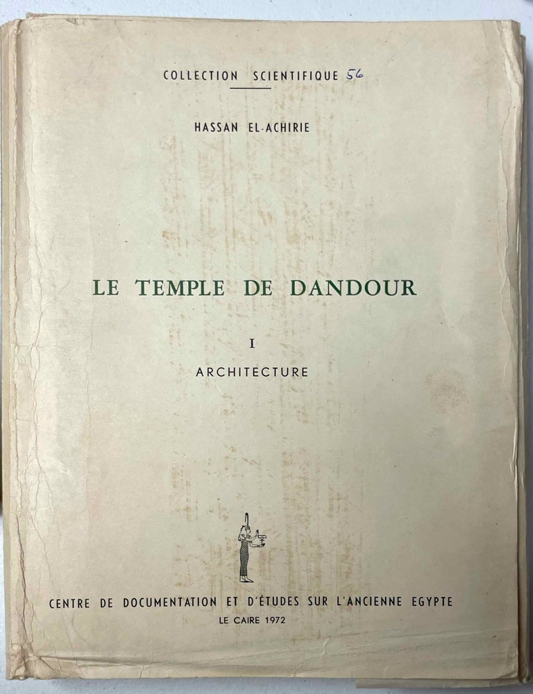 Item #M11864 Le temple de Dandour. Vol. I: Architecture. EL-ACHIRIE Hassan.[newline]M11864-00.jpeg