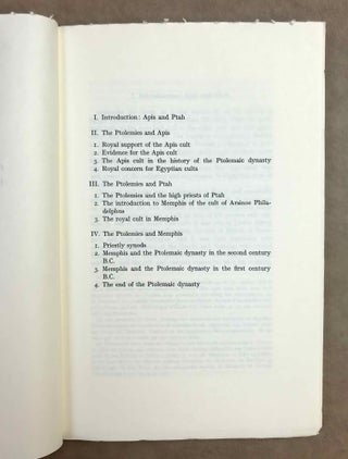 Studies on Ptolemaic Memphis