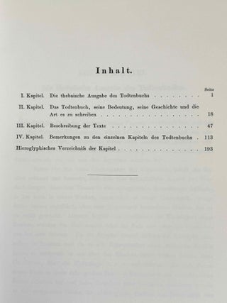 Das &auml;gyptische Todtenbuch der XVIII. bis XX. Dynastie. Aus verschiedenen Urkunden. Zusammengestellt und herausgegeben von Edouard Naville. Einleitung, Band I & II (complete set)[newline]M1188h-05.jpeg