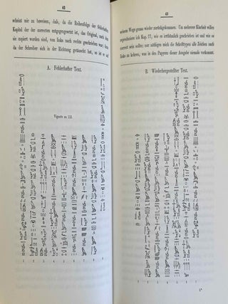 Das &auml;gyptische Todtenbuch der XVIII. bis XX. Dynastie. Aus verschiedenen Urkunden. Zusammengestellt und herausgegeben von Edouard Naville. Einleitung, Band I & II (complete set)[newline]M1188h-07.jpeg