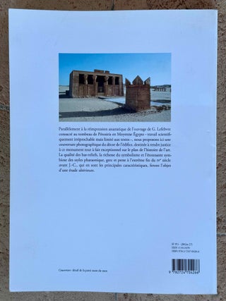 Le tombeau de P&eacute;tosiris &agrave; Touna el-Gebel. Relev&eacute; photographique.,