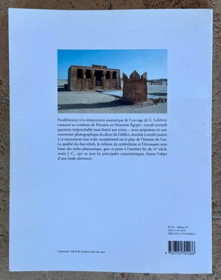 Le tombeau de Pétosiris à Touna el-Gebel. Relevé photographique.,