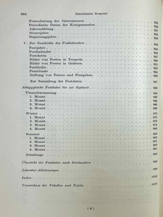 Akademieschriften, 1950-1967. 1) Eine &auml;gyptische Schreibpalette als Rechenbrett. 2) Alt&auml;gyptische Festdaten. 3) Der Denkstein Sethos' I. f&uuml;r die Kapelle Ramses' I. in Abydos. 4) Die Deutung der Geheimnisse des Rituals f&uuml;r die Abwehr des B&ouml;sen. 5) Hieroglyphen - Untersuchungen zum Ursprung der Schrift. 6) Kanais. Der Tempel Sethos I. im Wadi Mia. 7) Die Reinigung Pharaohs in einem memphitischen Tempel (Berlin P 13242). 8) Das sch&ouml;ne Fest vom W&uuml;stentale. Festbr&auml;uche einer Totenstadt. 9) Die Schrift der verborgenen Kammer in K&ouml;nigsgr&auml;bern der 18. Dynastie. (Gliederung, Titel und Vermerke). 10) Zum Kr&ouml;nungstag der K&ouml;nigin Hatscheps&ucirc;t. 11) Zur Kr&ouml;nungstitulatur der Pyramidenzeit. 12) Zum Weltbild der Jenseitsf&uuml;hrer des neuen Reiches.[newline]M11917-09.jpeg