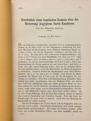 Bruchst&uuml;ck eines koptischen Romans &uuml;ber die eroberung Aegyptens durch Kambyses[newline]M11922-01.jpeg