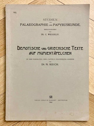 Item #M11927 Demotische und griechische Texte auf Mumient&auml;felchen in der Sammlung der Papyrus...[newline]M11927-00.jpeg