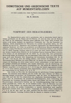 Demotische und griechische Texte auf Mumientäfelchen in der Sammlung der Papyrus Erzherzog Rainer