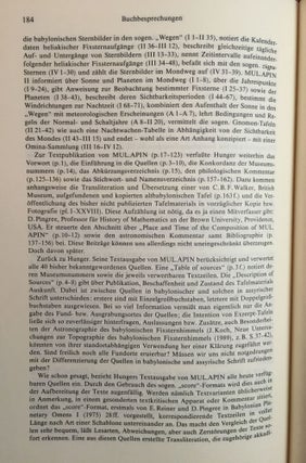 Der Mardukstern Neberu. Together with: Buchbesprechnung von Johannes Koch über Hunger/Pingree: MUL.APIN, an astronomical compedium in cuneiform, Horn 1989[newline]M1194-05.jpg