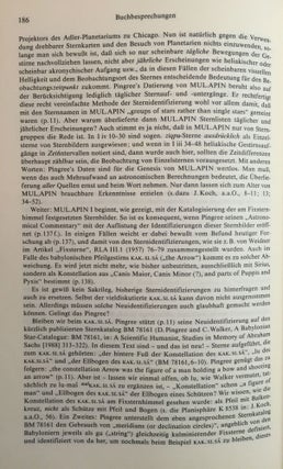 Der Mardukstern Neberu. Together with: Buchbesprechnung von Johannes Koch über Hunger/Pingree: MUL.APIN, an astronomical compedium in cuneiform, Horn 1989[newline]M1194-07.jpg
