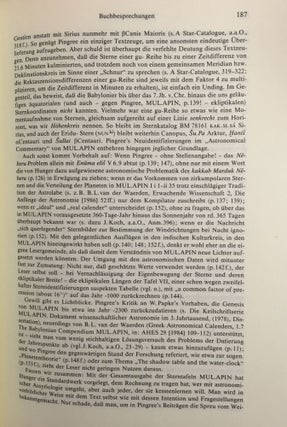 Der Mardukstern Neberu. Together with: Buchbesprechnung von Johannes Koch über Hunger/Pingree: MUL.APIN, an astronomical compedium in cuneiform, Horn 1989[newline]M1194-08.jpg