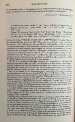Der Mardukstern Neberu. Together with: Buchbesprechnung von Johannes Koch über Hunger/Pingree: MUL.APIN, an astronomical compedium in cuneiform, Horn 1989[newline]M1194-09.jpg