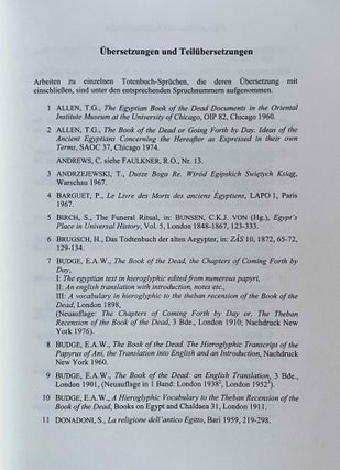 Bibliographie zum Altägyptischen Totenbuch. 2., erweiterte Auflage.